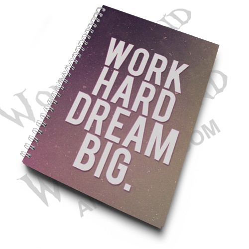Скетчбук Работай усердно, мечтай о большем / Work Hard Dream Big (1)